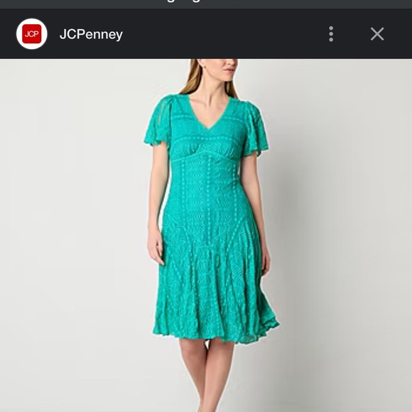 jcp green dress jcpenney green floral dress - 1 (5)-3